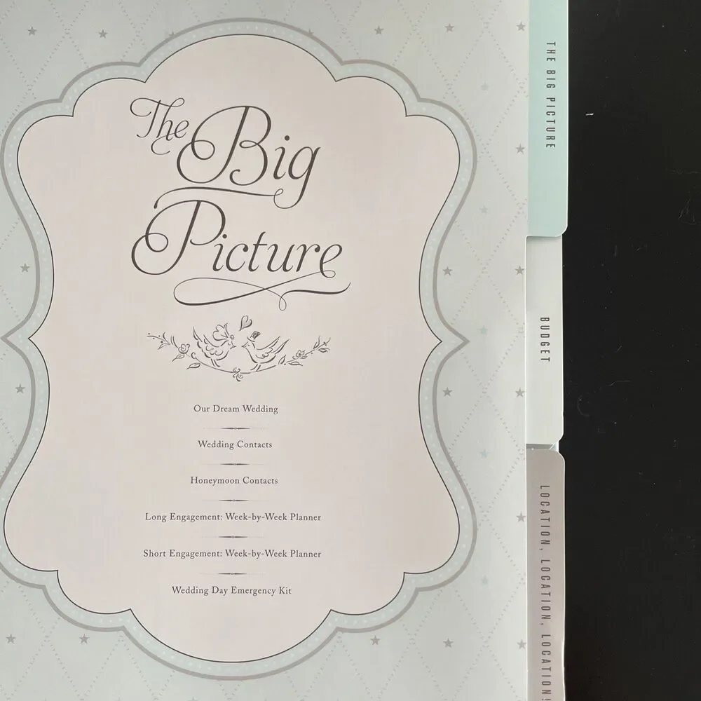 Wedding‎ Planner & Organizer Hardcover Mindy Weiss Ring Binder Illustrated New